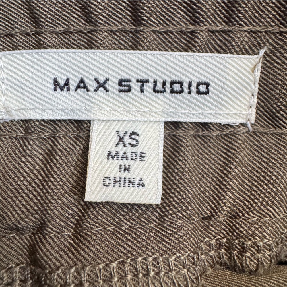Max Studio Olive Green Pull On Comfortable Elastic Waist - Picture 8 of 10